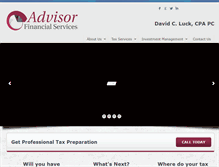 Tablet Screenshot of advisor.org